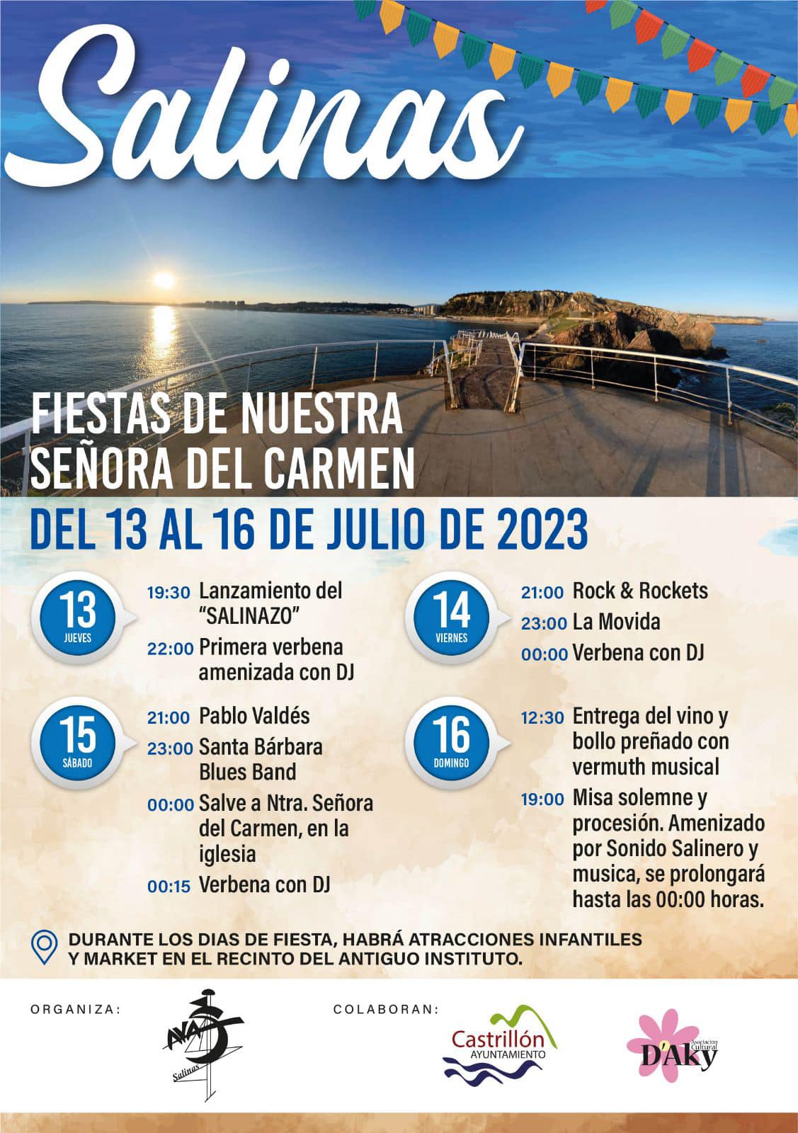 El "Salinazo" abre este jueves, 13 de julio, las fiestas del Carmen en